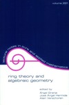 Kirschenbaum A.  Ring Theory And Algebraic Geometry