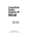 Martinez W.L., Martinez A.R.  Computational Statistics Handbook with Matlab