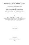 A.E.H. Love  An Introductory Treatise on the Principles of Dynamics