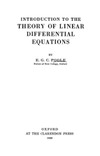 E.G.C. Poole  Introduction to the Theory of Linear Differential Equations