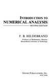 F. B. HILDEBRAND  Introduction to NUMERICAL ANALYSIS