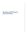 Marshall C.C.  Reading and Writing the Electronic Book