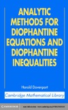 Davenport H., Browning T.  Analytic Methods for Diophantine Equations and Diophantine Inequalities (Cambridge Mathematical Library)