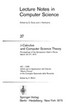 Bohm C.  Lambda-Calculus and Computer Science Theory