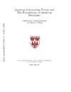 Timpson C.  Quantum Information Theory and the Foundations of Quantum Mechanics
