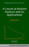Cohen G.  A Course in Modern Analysis and its Applications (Australian Mathematical Society Lecture Series, 17)