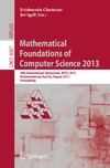 Buss S., Chatterjee K., Sgall J.  Mathematical Foundations of Computer Science 2013: 38th International Symposium, MFCS 2013, Klosterneuburg, Austria, August 26-30, 2013. Proceedings