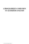 Leiss E.L.  A Programmer's Companion to Algorithm Analysis