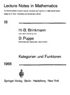 Brinkmann H., Puppe D.  Kategorien und Funktoren