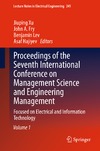 Xu J., Fry J., Lev B.  Proceedings of the Seventh International Conference on Management Science and Engineering Management: Focused on Electrical and Information Technology Volume I