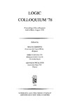 Boffa M.  Logic colloquium '78. Proceedings of the colloquium held in Mons, August 1978