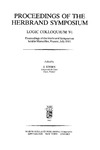 Stern J.  Logic Colloquium 1981: Herbrand Symposium Proceedings