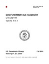 0  DOE fundamentals handbook. Chemistry. Volume 1