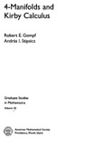 Stipsicz A., Gompf R.  4-Manifolds and Kirby Calculus (Graduate Studies in Mathematics)