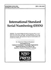 0  International Standard Serial Numbering ISSN (National Information Standards Series)   Libraries   Information Resources