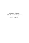 Steven G. Krantz  Complex Analysis: The Geometric Viewpoint (Carus Mathematical Monographs)