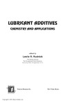 Rudnick L.R.  Lubricant Additives. Chemistry and Applications