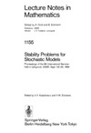 Kalashnikov V.V., Zolotarev V.M. (eds.)  Stability Problems for Stochastic Models: Proceedings of the 8th International Seminar held In Uzhgorod, USSR, Sept 23-29, 1984