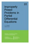 Payne L.E.  Improperly posed problems in partial differential equations
