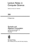 Gianni P.  Symbolic and Algebraic Computation: International Symposium ISSAC' 88, Rome, Italy, July 4-8, 1988. Proceedings