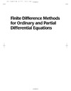 Leveque R.  Finite Difference Methods for Ordinary and Partial Differential Equations: Steady-State and Time-Dependent Problems (Classics in Applied Mathematics)