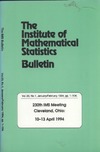 Wilson S.  The Institute of Mathematical Statistics.Bulletin.230th IMS Meeting Cleveland Ohio 10-13 April 1994