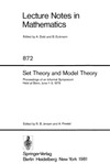 Jensen R.B., Prestel A.  Set theory and model theory. Proceedings informal symposium, Bonn, 1979