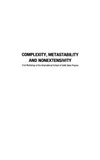 Beck C. (ed.), Benedek G. (ed.), Rapisarda A. (ed.)  Complexity, metastability and nonextensivity