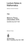 A. Dold (ed), B. Eckmann (ed)  Lecture Notes in Mathematics. 794