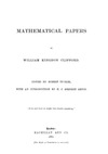 Clifford W.  Mathematical papers