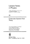 Velo G., Wightman A.  Constructive Quantum Field Theory. The 1973 ''Ettore Majorana'' International School of Mathematical Physics