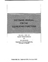 Cody Jr.W.J., Waite W.  Software Manual for the Elementary Functions