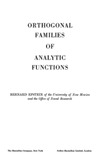 Epstein B.  Orthogonal families of analytic functions