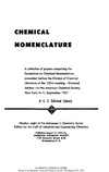 Patterson A.  Chemical Nomenclature (Advances in Chemistry Series 008)