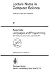 Maurer H. A.  Automata, Languages and Programming, 6 conf