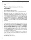 Trauger S.A., Webb W., Siuzdak G.  Peptide and Protein Analysis with Mass Spectrometry