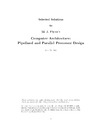 M. J. Flynn's  Computer Architecture Pipelined and Parallel Processor Design