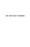 Nernst W.  The New Heat Theorem