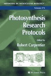 Carpentier R.  Photosynthesis Research Protocols