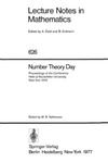 Nathanson M.B.  Number Theory Day. Conference at Rockefeller University, New York, 1976