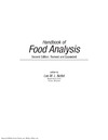 Nollet L.  Handbook of food analysis