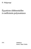 B. Malgrange  Equations Differentielles a Coefficients Polynomiaux