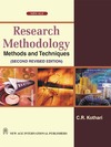 Kothari C.R.  Research Methodology: Methods and Techniques