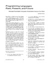 P. Trott  ACM, Programming languages -- Past, Present, and Future - Sixteen Prominent Computer Scientiest Assess Our Field