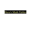 0  Dave's Math Tables