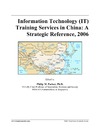 P. M. Parker  Information Technology (IT) Training Services in China: A Strategic Reference, 2006