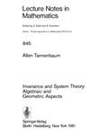 Tannenbaum A. — Invariance and System Theory: Algebraic and Geometric Aspects