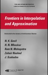 Govil N.K., Mhaskar H.N.  Frontiers in interpolation and approximation