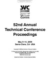0  SVC - 52nd Annual Technical Conference Proceedings