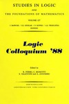 Ferro R., Bonotto C., Valentini S.  Studies in Logic and the Foundations of Mathematics. Volume 127: Logic Colloquium '88